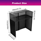 Dj Table Stand Adjustable Booth Facade W travel Bag Scrims   Built In Flat Table