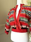 Rare Vintage Handmade Seminole Native American Patchwork Jacket W  Ric Rac  xs 