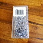 Eagle Claw Extra Long Shank Hooks - 100 Pcs  Box - 066n - Nickel - Size 1
