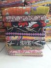 Wholesale Lot Kantha Quilt Indian Vintage Reversible Twin Handmade Blanket 10 Pc