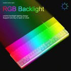 Gaming Keyboard   Mouse Combo  104 Keys Rgb Backlit  Quiet Wired  7-color Mouse