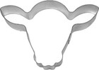 Steer Cow Head Face 5 25   Cookie Cutter Metal Birthday Animal Made In The Usa