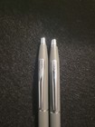 Vtg Cross Century Gray Resin Ballpoint Pen   Mechanical Pencil Set Needs Ink