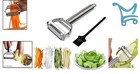 Julienne Peeler Stainless Steel Cutter Slicer Vegetable Fruit Kitchen Gadget