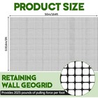 Wesnoy 3ft X 164ft Bi-directional Universal Retaining Wall Geogrid Driveway