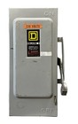Square D D322n Fusible Disconnect     60a   240v   3p 4w   Nema 1   W neutral