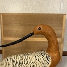 Hand Carved Antique Style Turned Head Alert Avocet Shorebird Decoy