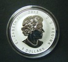 2015 Canada  5 1oz Silver Maple Leaf E mc2 Privy Mark Reverse Proof Bullion Coin