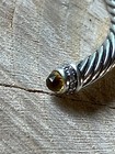 Sterling Silver David Yurman Bracelet   Diamonds And Citrine