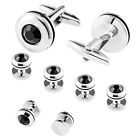 Cufflinks For Men And Tuxedo Shirt Studs Set With Gift Box Stainless Steel Cu   