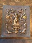 3 Solid Copper Embossed Picture Panes Music Cherubs Harp Victorian  Vose Piano