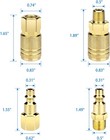 8pc Air Hose Fittings 1 4 Npt Quick Connect Coupler Plug Kit Industrial Pneumati
