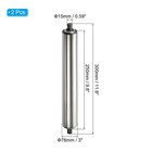 2 Pack Stainless Steel Gravity Conveyor Roller 3  Diameter 12  Length  Silver