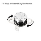2pcs Temperature Control Switch Thermostat 105  c 10a Normally Closed Nc