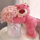 Cute Pink Bear Plush Toy Strawberry Style Stuffed Pillow Soft Doll Gift For Kids