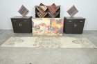 2x10 Turkish Runner Rug Hand-knotted Vintage Oushak Long Carpet Rugs Runner 1148