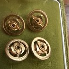 Lot Of 4 Vintage Fancy  Crystal   Gold Tone Buttons