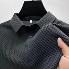 Men s Breathable Summer Polo Shirt Short Sleeve Business Casual Solid Top Gift