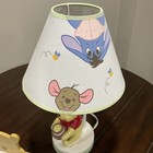 Winnie The Pooh With Honey Pot Table Lamp With Shade   Pooh Shelf