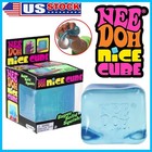 Nee Doh Nice Cube - Super Solid Squish   blue  - Brand New factory Sealed 