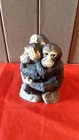 Stone Critter Monkeys Hear  See  Speak No Evil