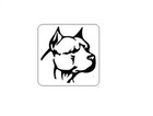 Pit Bull Dog Face Airbrush  Painting  Art  Template Stencil 