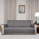Purefit Reversible Quilted Sofa Cover  Water Resistant Slipcover Furniture