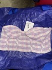 Zara Women s Floral Boned Corset Top S White Pink Green Purple Bustier