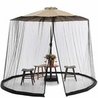 9ft Patio Umbrella Bug Screen W zipper Door And Polyester Netting net Only 