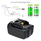 2 Pack 18v 3 0ah Lithiu-ion Bl1815 Battery Lxt For Makita Bl1830 Bl1860 194205-3