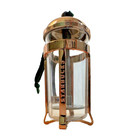 New Starbucks French Press Gold Copper Coffee Ornament Made In Portugal Rare