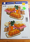 Vintage Decoral Meyercord Waterslide Transfers Trains Locomotive Bread Kitchen