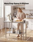 Vevor Commercial Stainless Steel Table Kitchen Catering Prep Table 24x48 Inch
