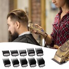10-piece Clipper Guard Set  Black Professional Set 