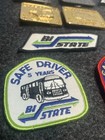 Vintage Bi State Safe Driver Belt Buckles Patches Pins Bus Driver Lot