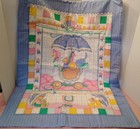 Baby Blanket Handmade Quilt 43x33  Well Done Sweet Animals