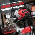 Cordless Impact Wrench 3 4 Inch For Milwaukee Battery  1850ft-lbs  2500n m  Brus