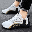 Fashion Colorblock Lace-up Sneakers For Men Breathable Low-top Dad Shoes Running