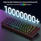 Snpurdiri 65  Gaming Keyboard Membrane Rgb Backlit 68 Key Ergonomic Mini Compact