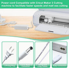 Power Cord For Cricut Maker 3 24vdc Replacement Power Supply Cable White