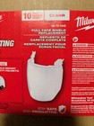 Milwaukee 48-73-1445 Clear Face Shield Replacement Lenses 10 Pak No-brim Helmet