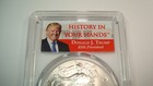 2017 Pcgs Ms 70 History In Your Hands Trump 45th Silver Eagle 1 Ounce Coin
