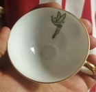 Disney Vintage 1960 Tinkerbell Castle Mini Tea Cup Disneyland Gold Trim Japan