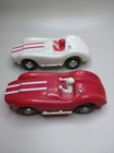 2 Vintage 1 32 1960s Grand Prix Red white Ferrari W  Drivers Slot Cars E37 Read
