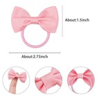 40pcs 2 75  Hair Bows For Baby Girls Thick Elastics 40pcs-pastel Color 