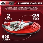 Abn Jumper Cables 25    Feet Long 2-gauge 600 Amp Motorcycle   Car Booster Cables