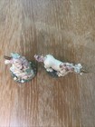 Vintage 1990s  Souvenir Resin Unicorn Figurines Woodlands Nature Lot Of 2