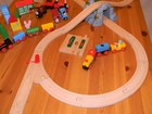 Brio Wooden Train Track Set Mixed Lot W thomas The Train   Over 60 Pieces Total 