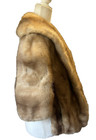 Nwt Vintage Brown Blond Mink Fur Stole Osfa 50s 60s Formal Party Gala Event