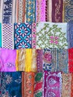 Very Rare Lot Antique Vintage Sari Lace Edging Ribbon 25pc Embroidered C297 Bb25